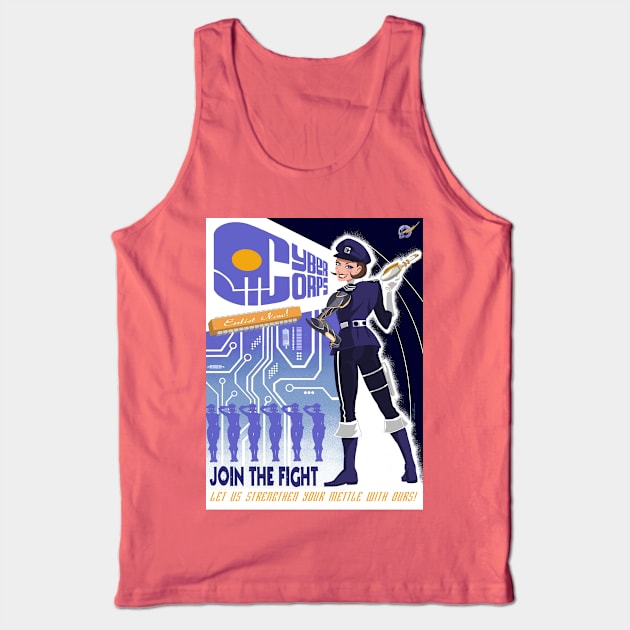 Cyber Corps Tank Top by DanielBDemented